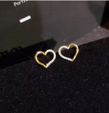 Heart Shape Zircon Earrings