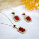 Royal Gemstone Necklace Set